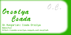 orsolya csada business card